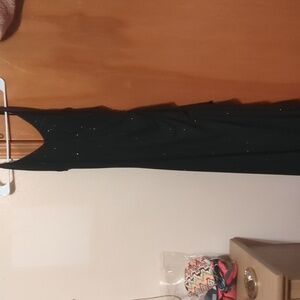 Sparkling Full Length Halter Prom Dress  Size 2